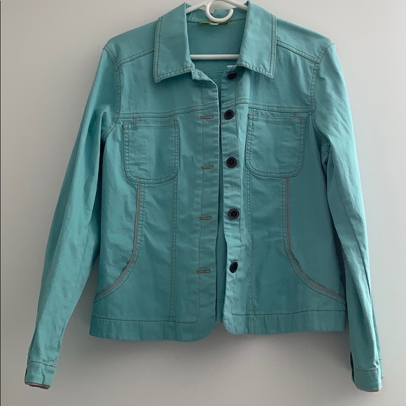 sea green denim jacket